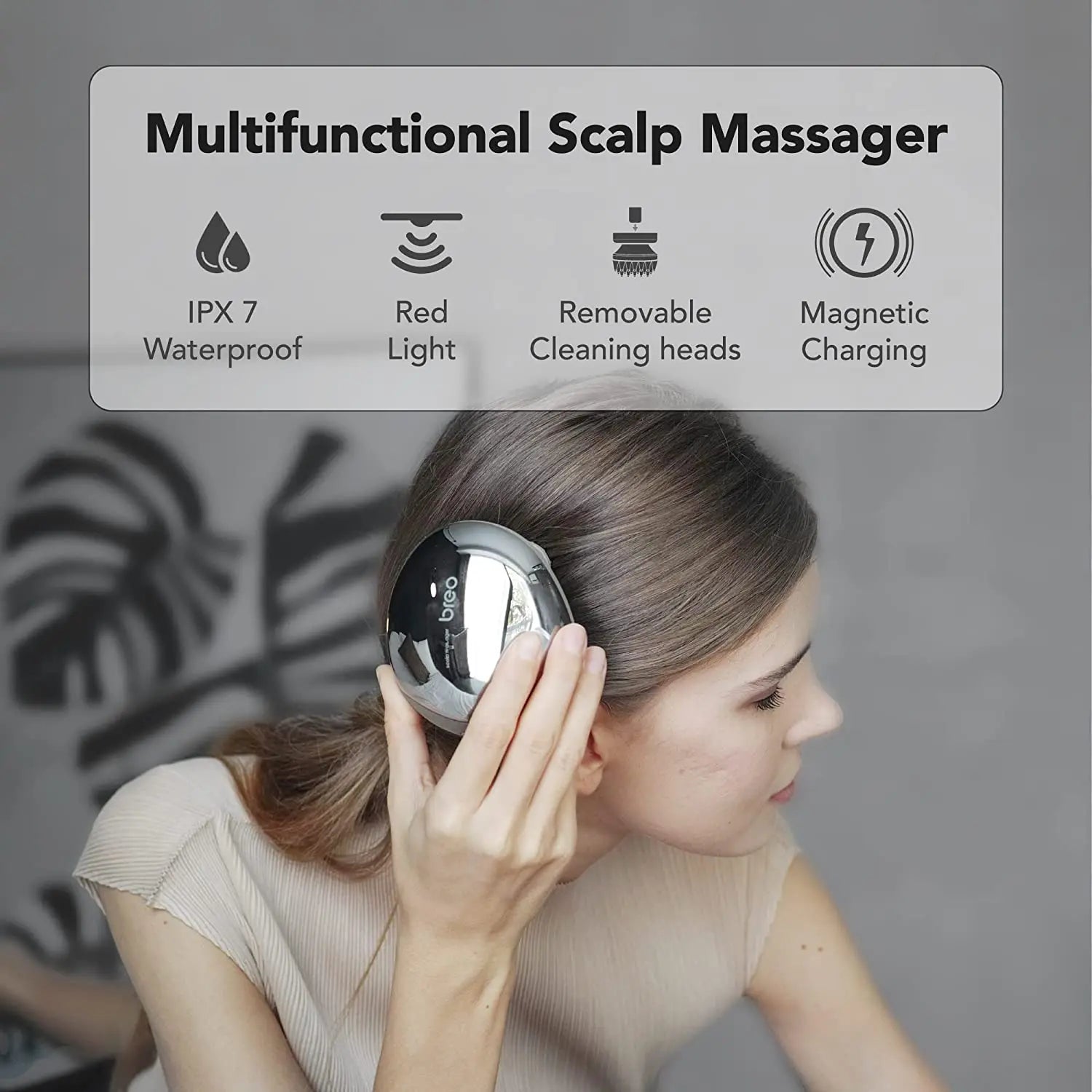 Premium Mechanical Scalp Massager charging