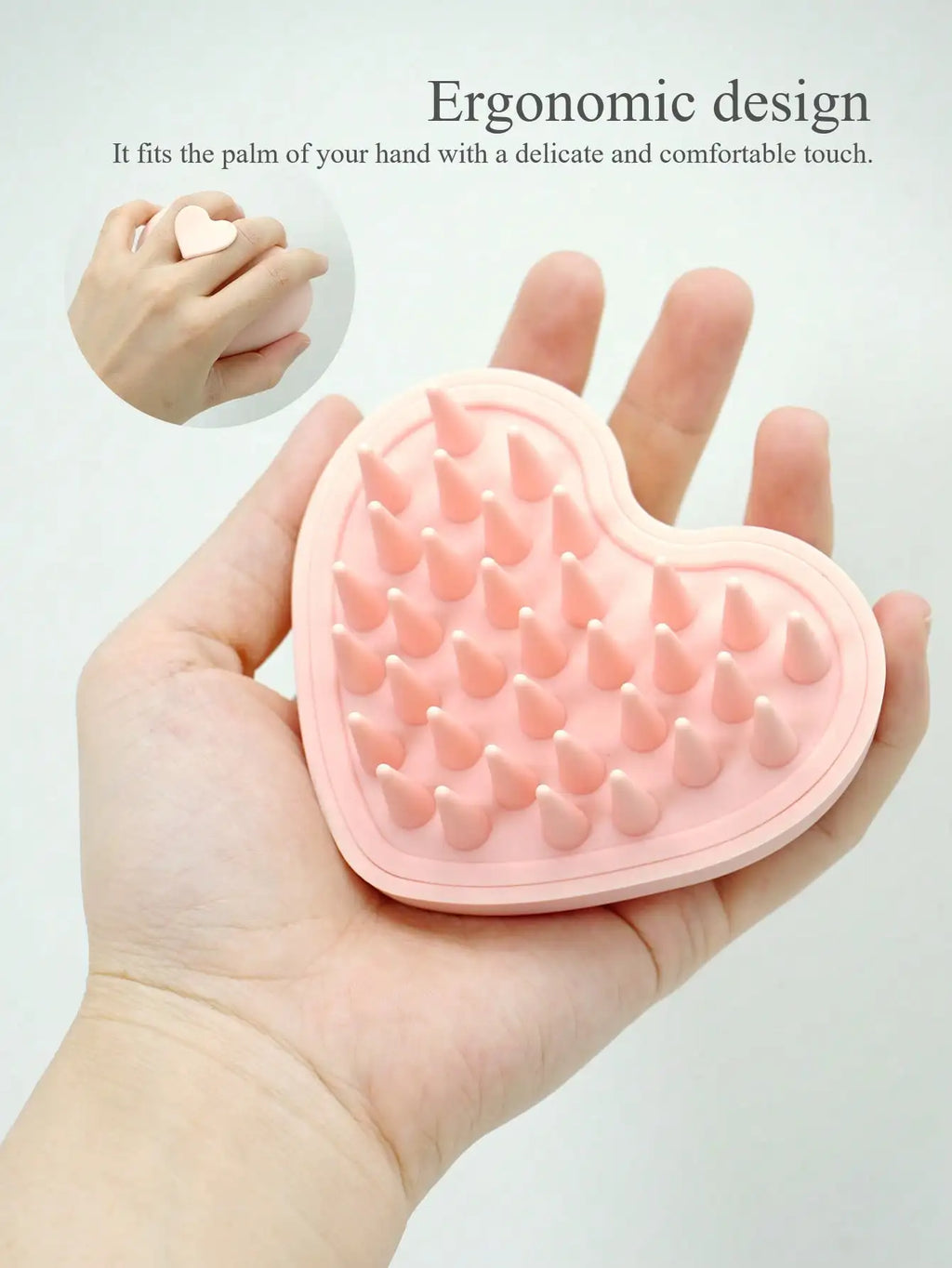 Silicone Shower Scalp Massager grip