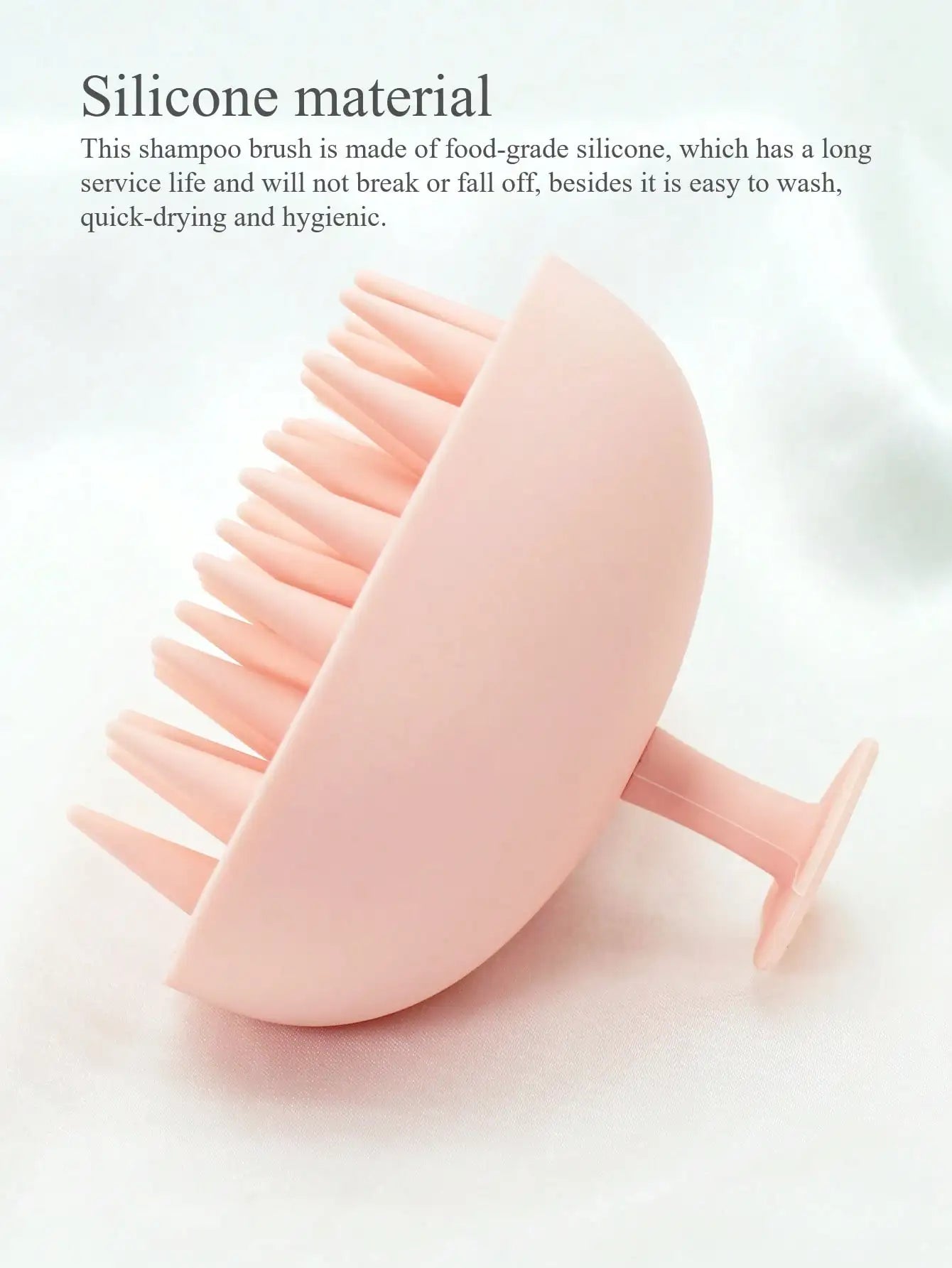 Silicone Shower Scalp Massager in use