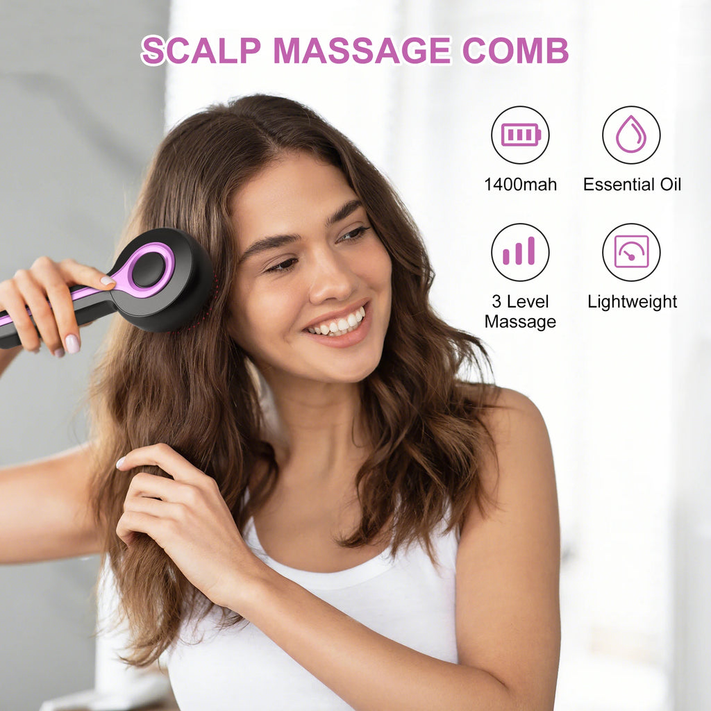 Electric Scalp Massager Brush cordless waterproof