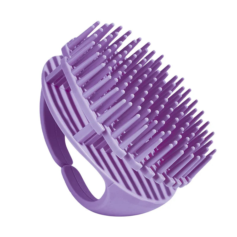 Silicone Head Shower Massager in use