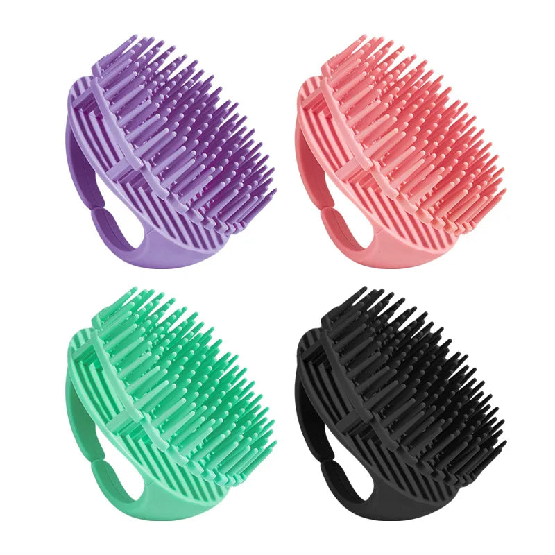 Silicone Head Shower Massager shampoo applicator