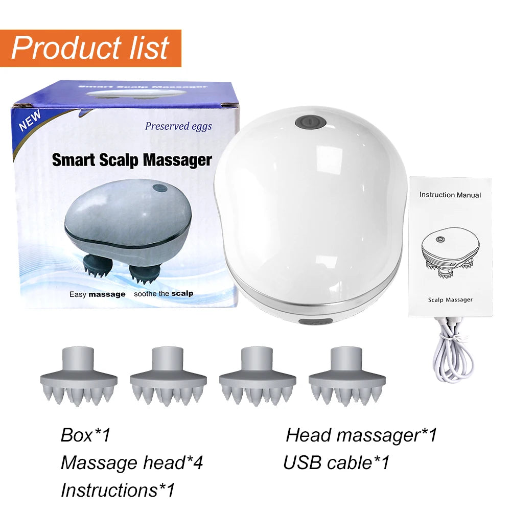 Pro Wireless Scalp Massager side view