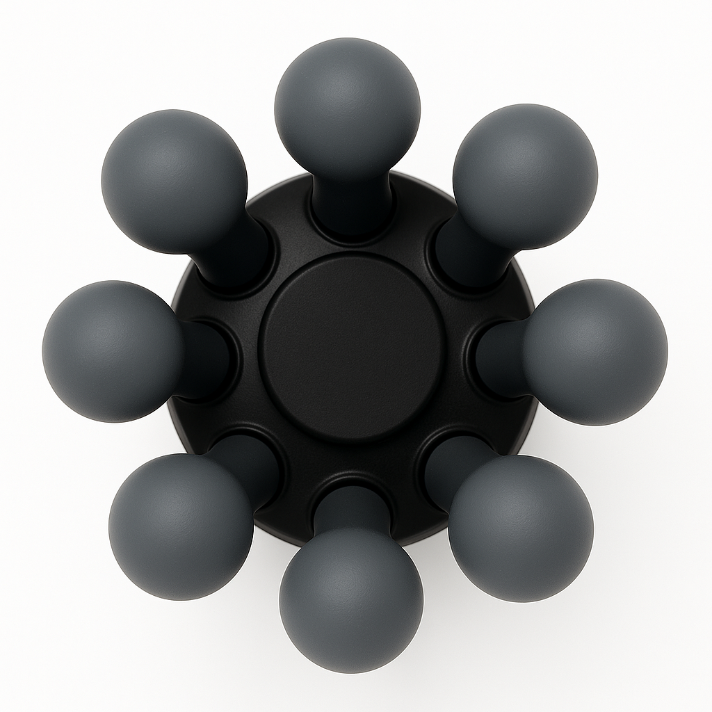 CalmCrown Electric Octopus Scalp Massager - 8 massage heads detail