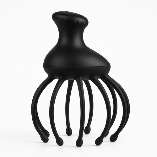 CalmCrown Electric Octopus Scalp Massager - side profile view